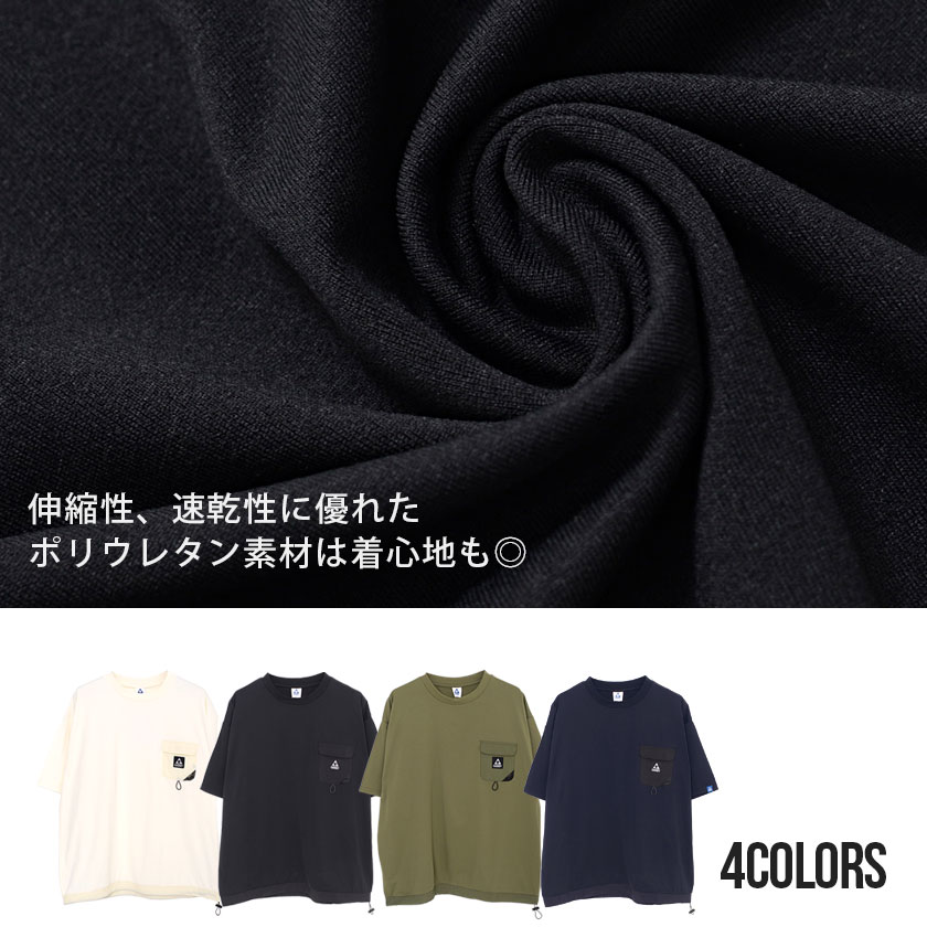 Tシャツ メンズ 半袖 大きいサイズ 無地 ポケット インナー ユニセックス (郵)｜silverbulletxfuga｜04