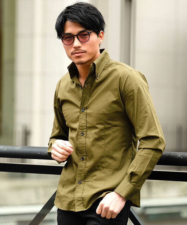 カジュアルシャツ メンズ 50代 ?60 綿 長袖 日本製 40代 ビジネス