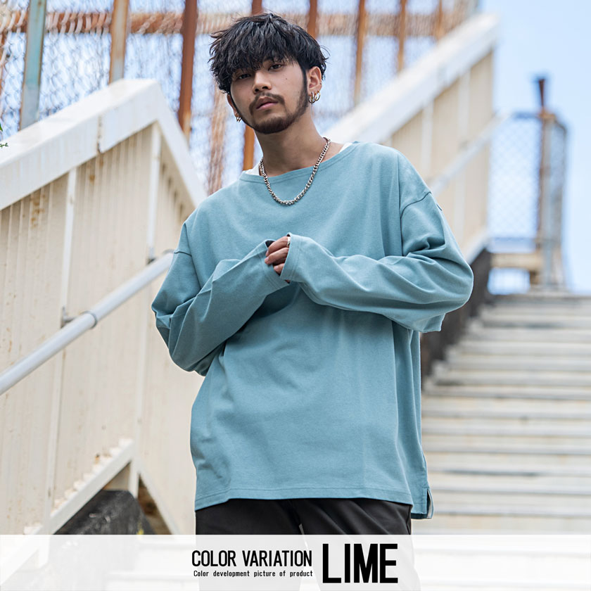 SILVER BULLET Tシャツ メンズ 長袖 無地 ボーダー 綿 白 黒