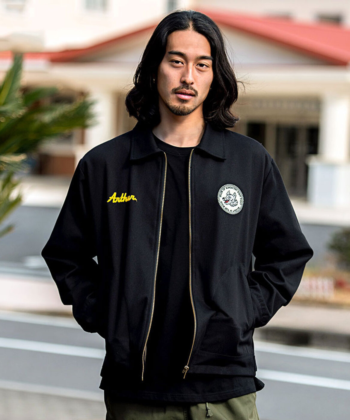 美品☆ヘルノ　ノーカラージャケット　ブルゾン ダブルジップ　ブランドロゴ　XL 楽天市場】【送料無料】ジャケット メンズ ノーカラー 長袖 止水