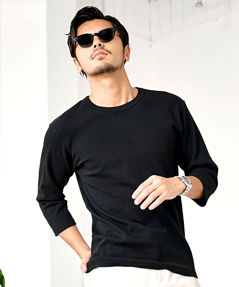 JEMORGAN（ジェーイーモーガン） Tシャツ メンズ 長袖 7分袖 無地