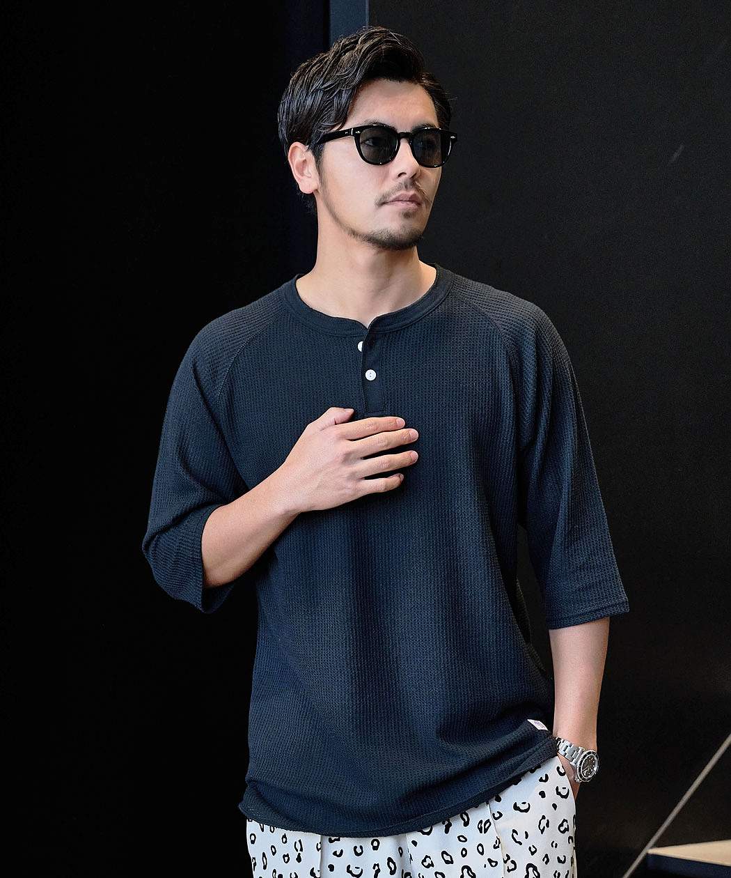 JEMORGAN（ジェーイーモーガン） Tシャツ メンズ 7分袖 綿100% 無地