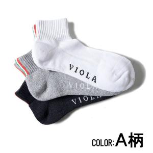 VIOLA(ヴィオラ)イタリアンカラーライン3Pソックス/全3色 (メンズ 靴下 ソックス アンクル...