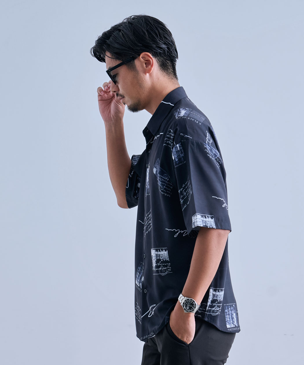 陳情令　王一博「黒豹」Tシャツ(Lサイズ半袖) SILVER BULLET（シルバーバレット） シャツ メンズ 半袖 接触冷感