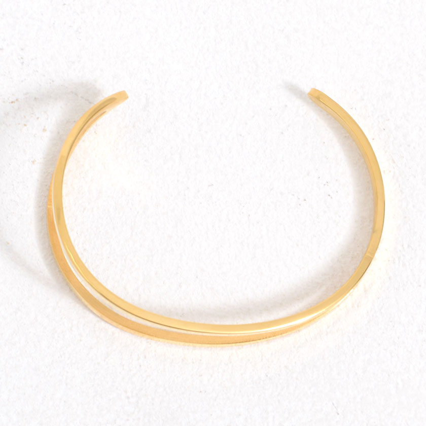 シンプルデザインのバングル 平打ちデザインシンプルバングル ブレスレット | JewelVOX