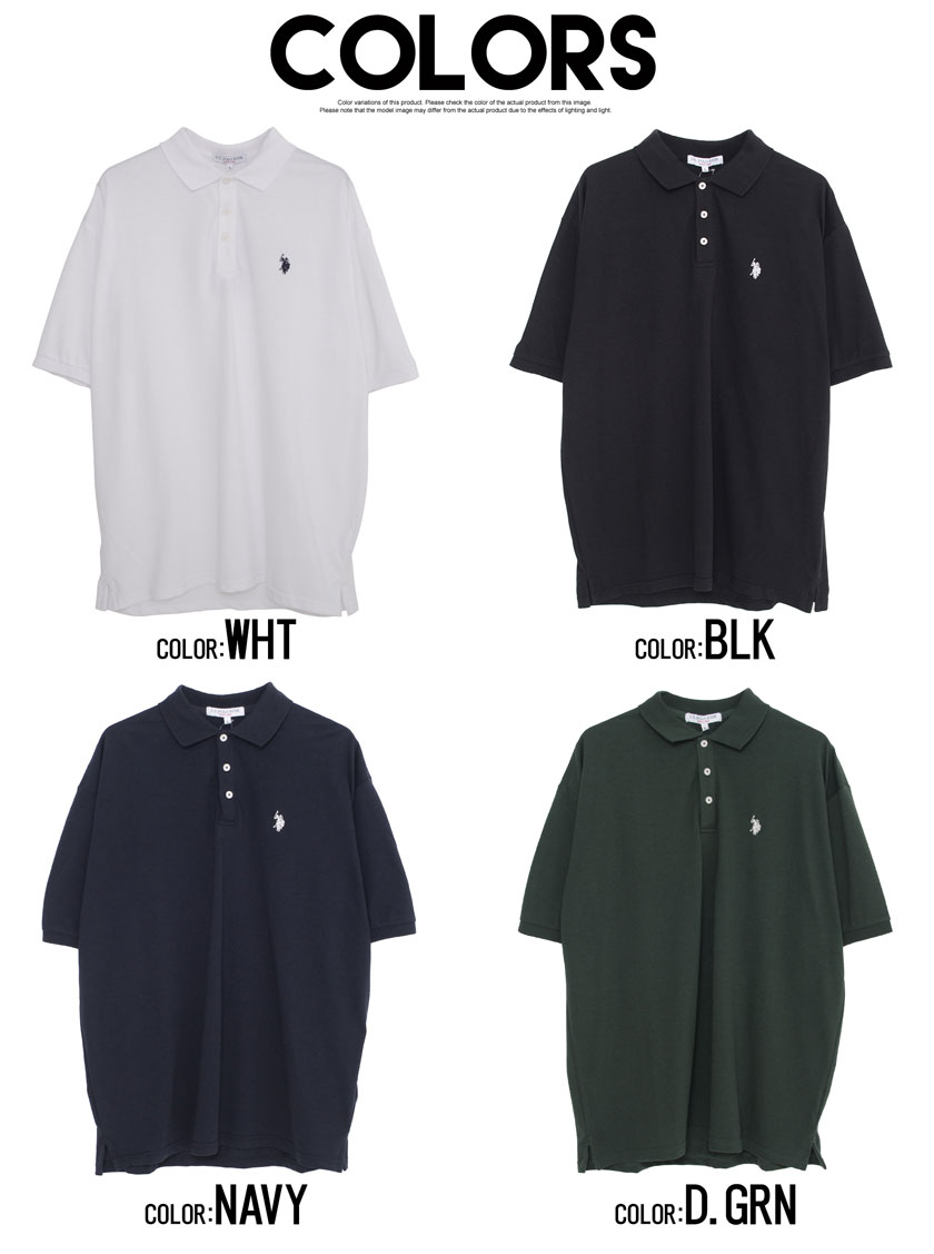 再再販！ 《U.S.POLO ASSN》4L 紺 ボーダーポロシャツ ビック