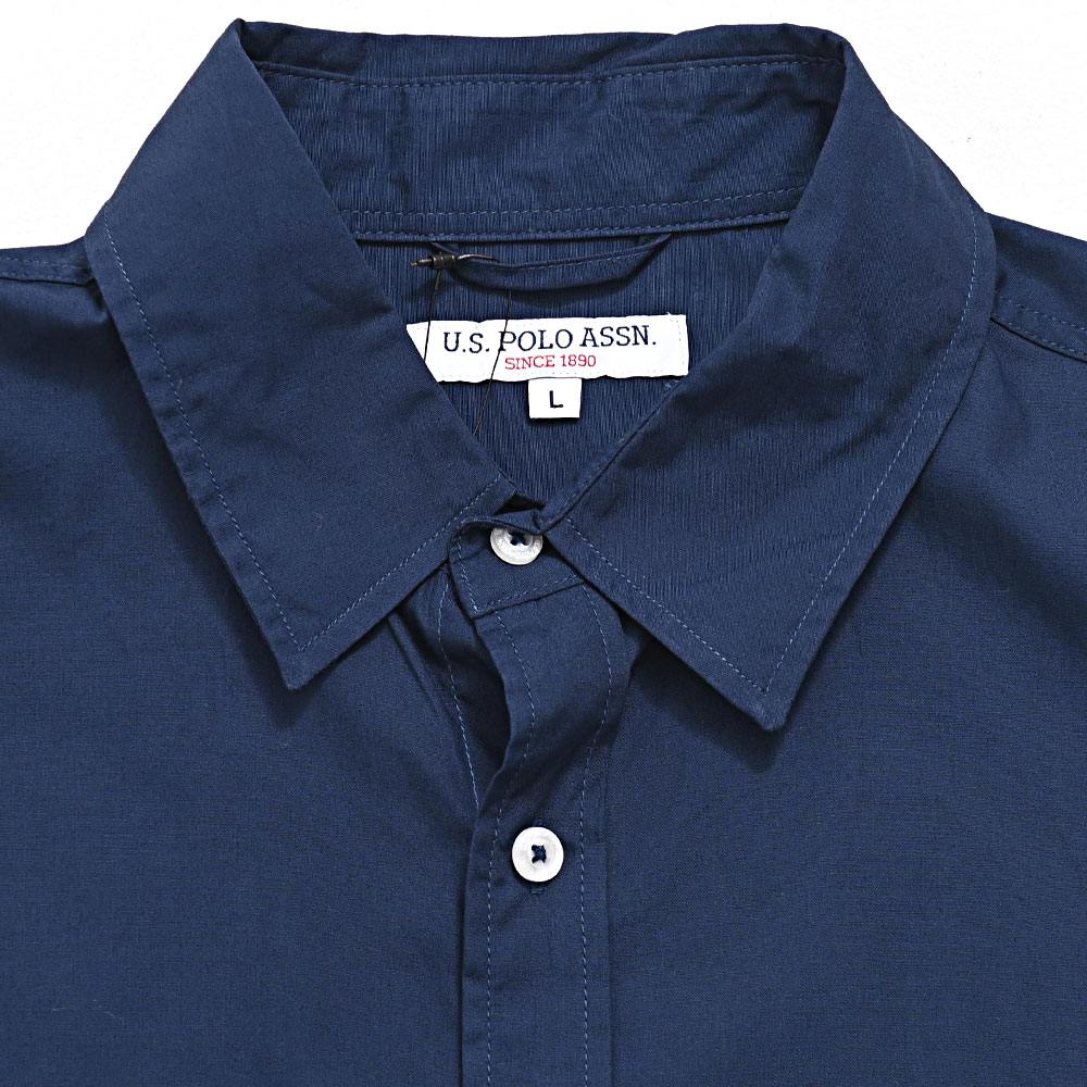 U.S. POLO ASSN. カジュアルシャツ メンズ 50代 ?60 綿 半袖 ブランド 大きいサイズ 無地 ストライプ ワンポイント 刺繍 40代 | U.S. POLO ASSN. | 21