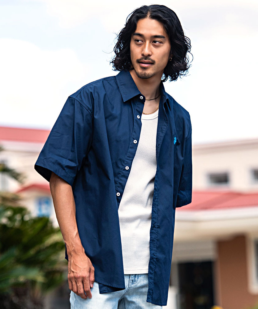 U.S. POLO ASSN. カジュアルシャツ メンズ 50代 ?60 綿 半袖 ブランド 大きいサイズ 無地 ストライプ ワンポイント 刺繍 40代 | U.S. POLO ASSN. | 04