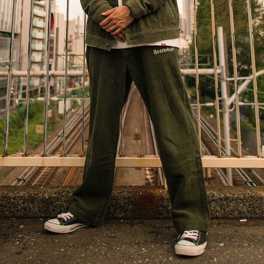 コーデュロイパンツ メンズ ワイドパンツ RAZZIS ラズ Corduroy Pants