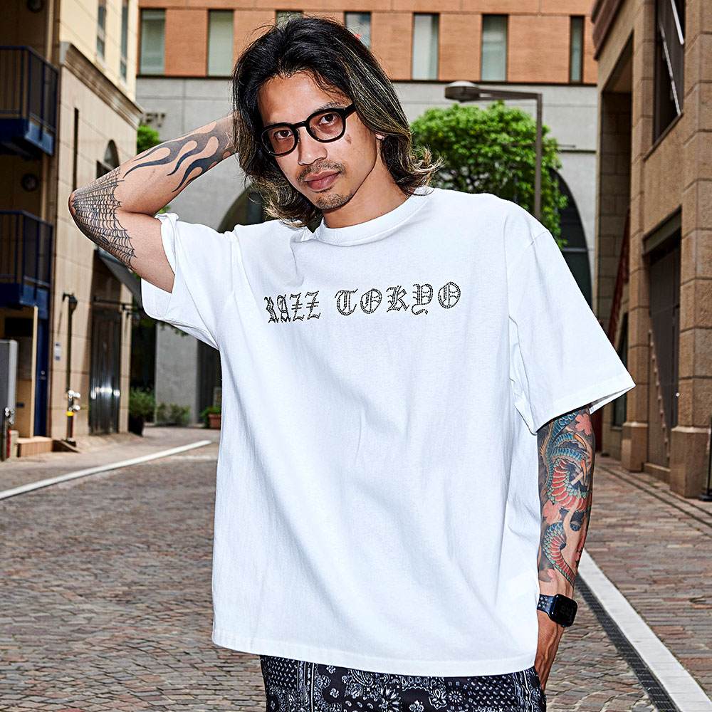 RAZZIS Tシャツ メンズ 半袖 ブランド ラズ 大きいサイズ