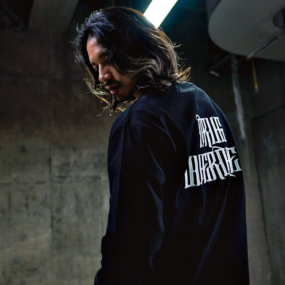 RAZZIS Tシャツ メンズ 長袖 ロンT 大きいサイズ ベア 刺繍 プリント