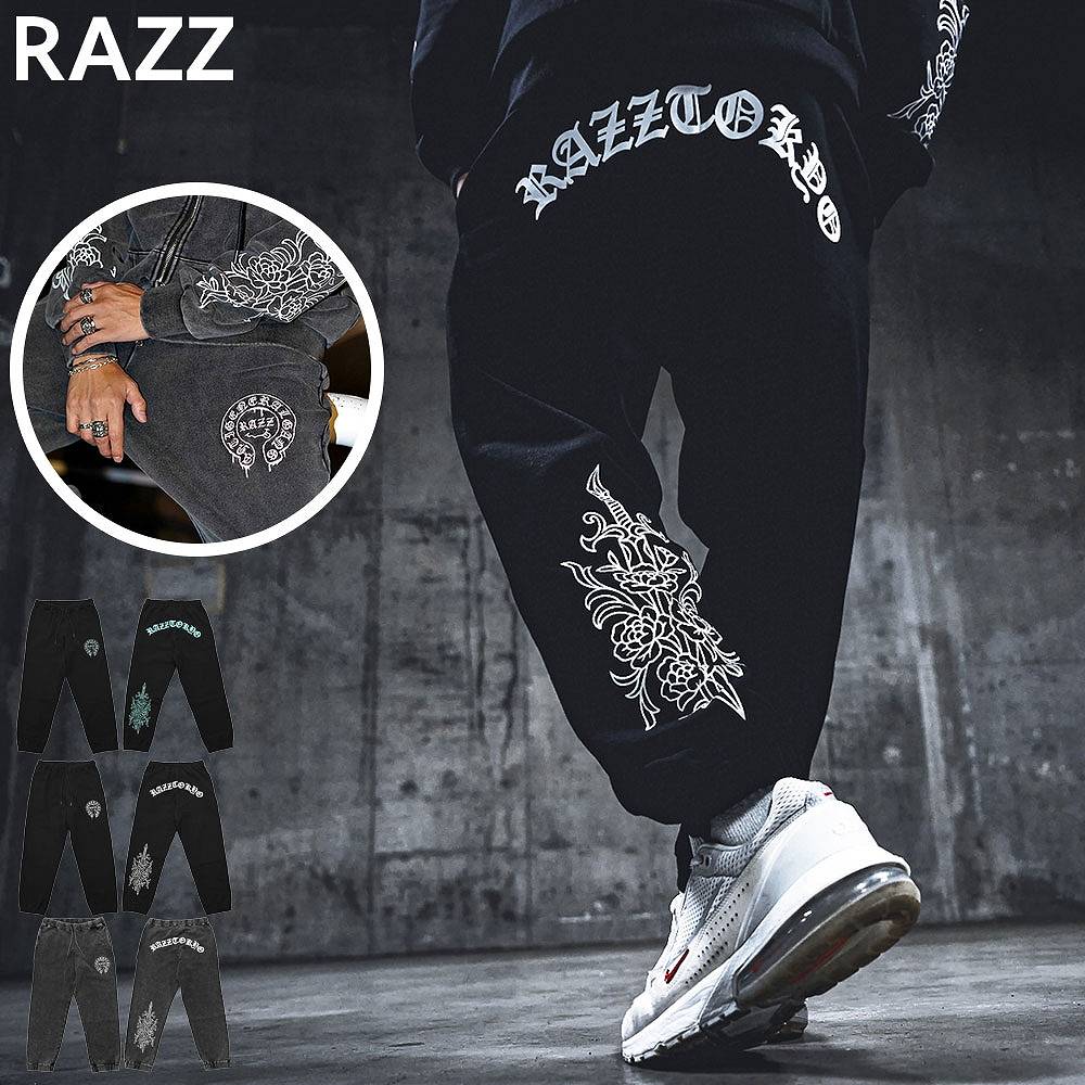 PGロゴ刺繍入りブラックパンツ PGロゴ刺繍入りブラックパンツ