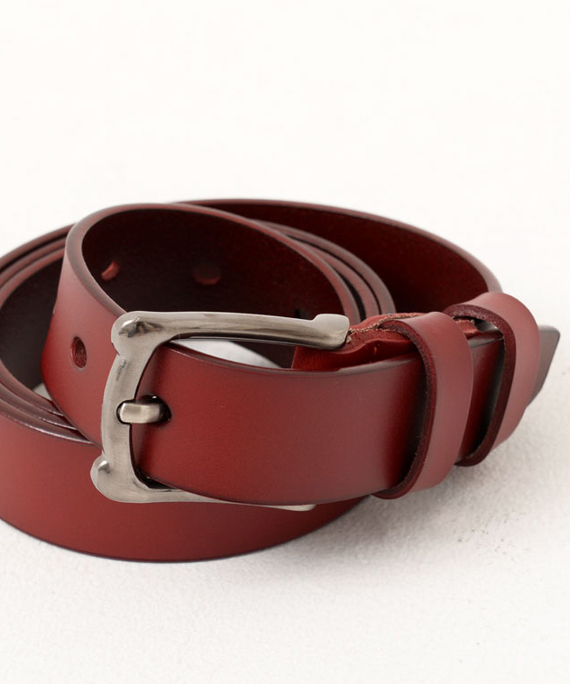 OLD ENGLAND レッド 牛革 ハラコ　ベルト サイズ71〜81 OLD ENGLAND レッド 牛革 ハラコ ベルト サイズ71〜81