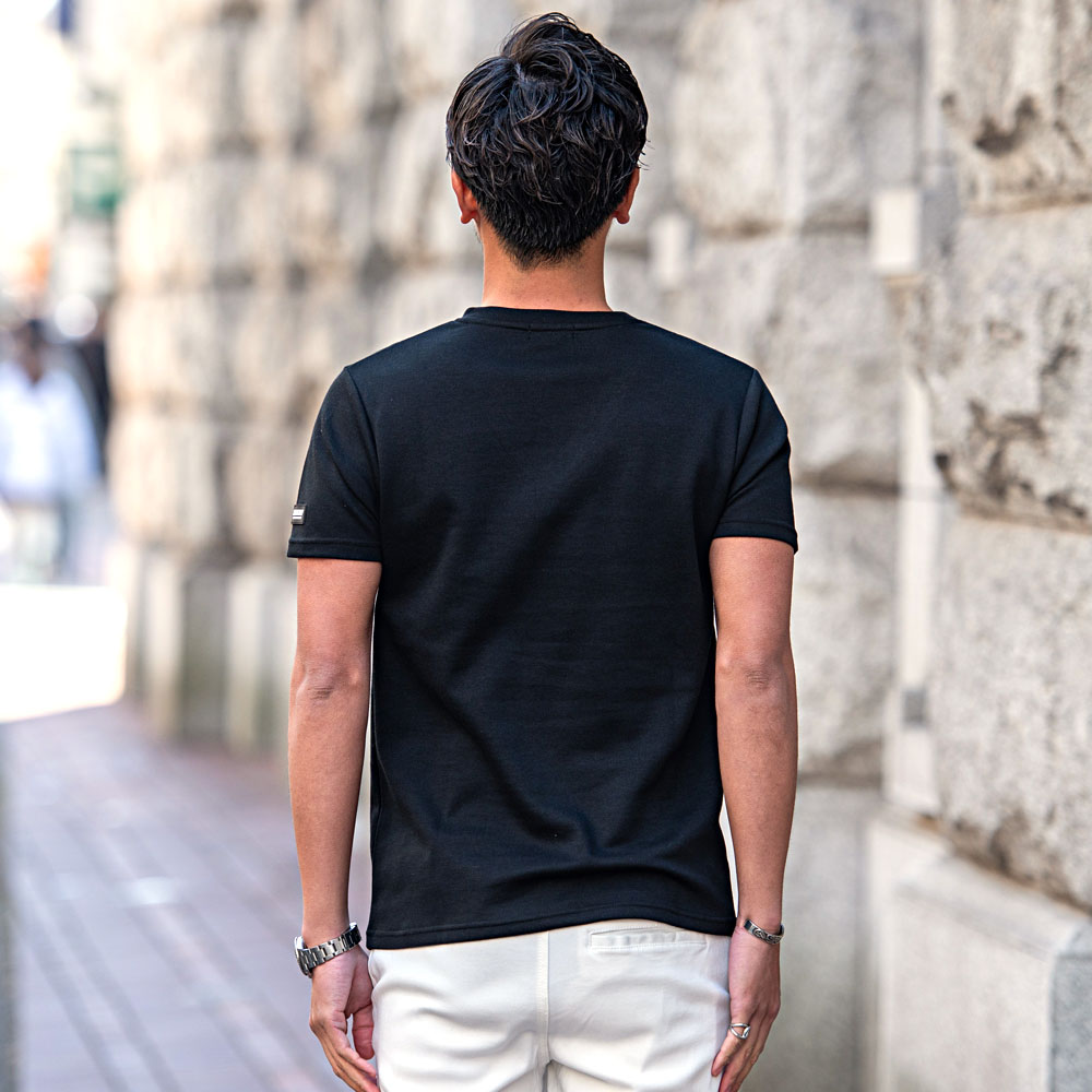 サムデイフ SOMEDIFF 7分袖 Vネック スリム Tシャツ L zg2