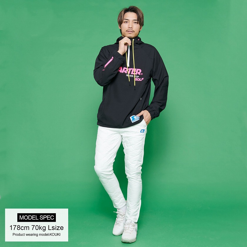 ゴルフウエア ハーフジップ パーカー メンズ レディース 長袖