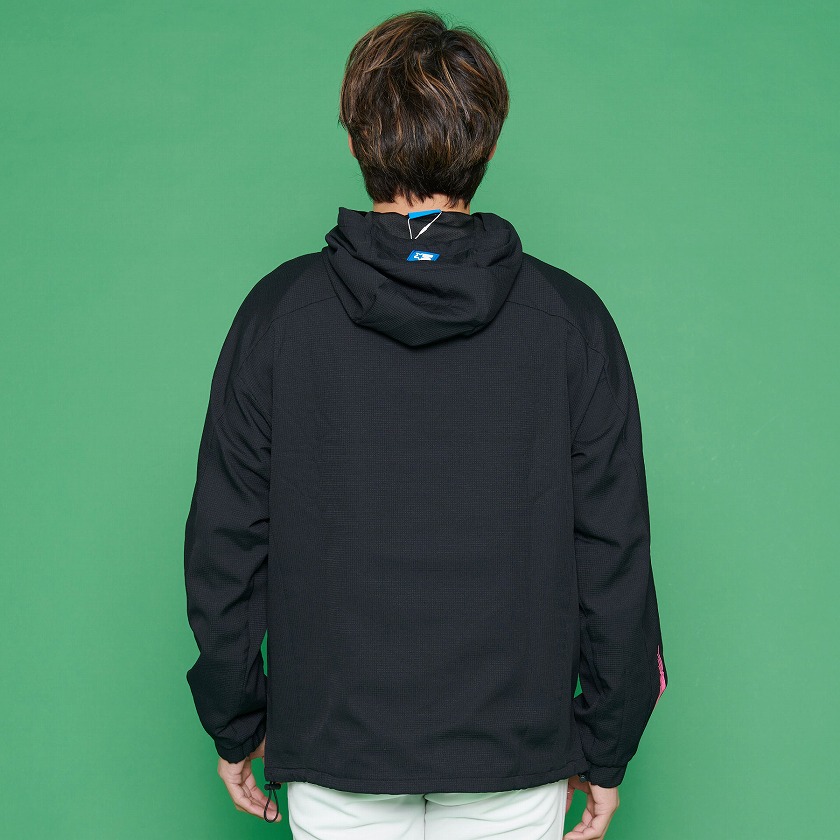 ゴルフウエア ハーフジップ パーカー メンズ レディース 長袖