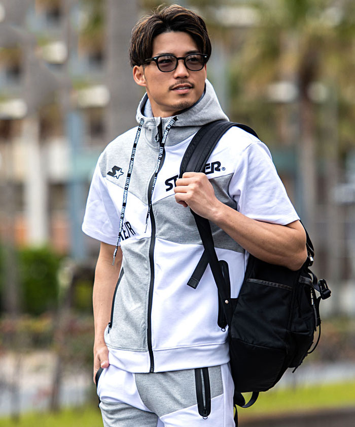 LUXE/R パーカー メンズ 半袖 ゴルフ セットアップ対応 おしゃれ