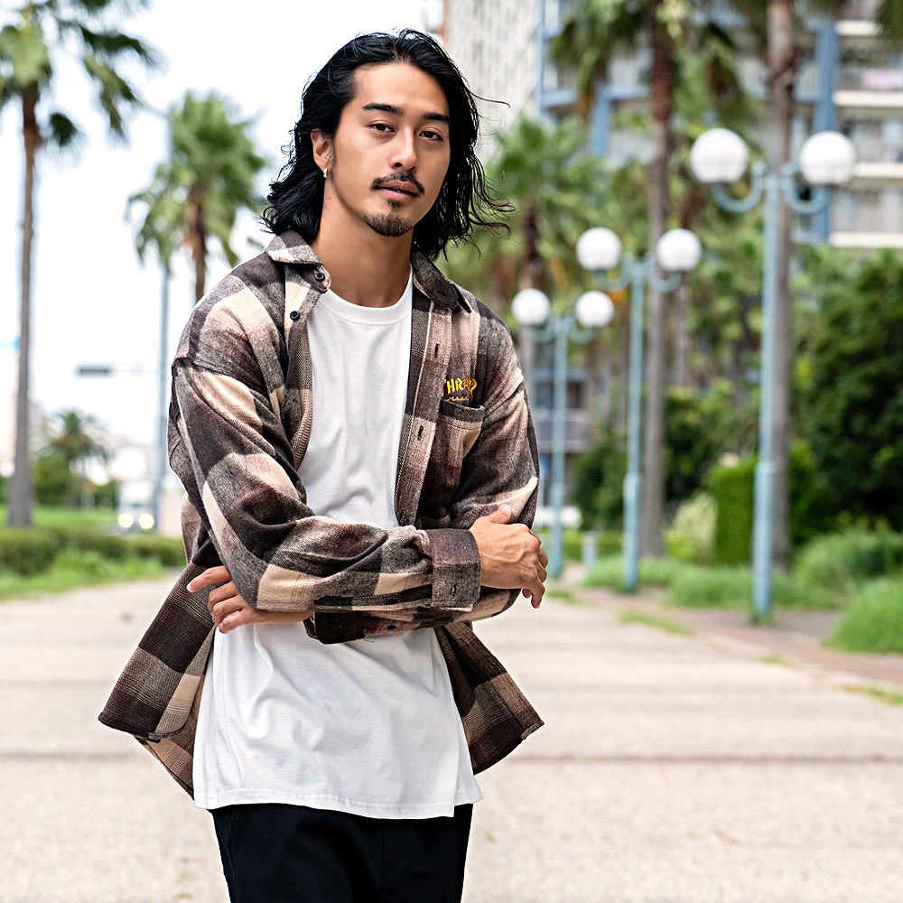 THRASHER（スラッシャー） ネルシャツ メンズ 厚手 長袖 チェック