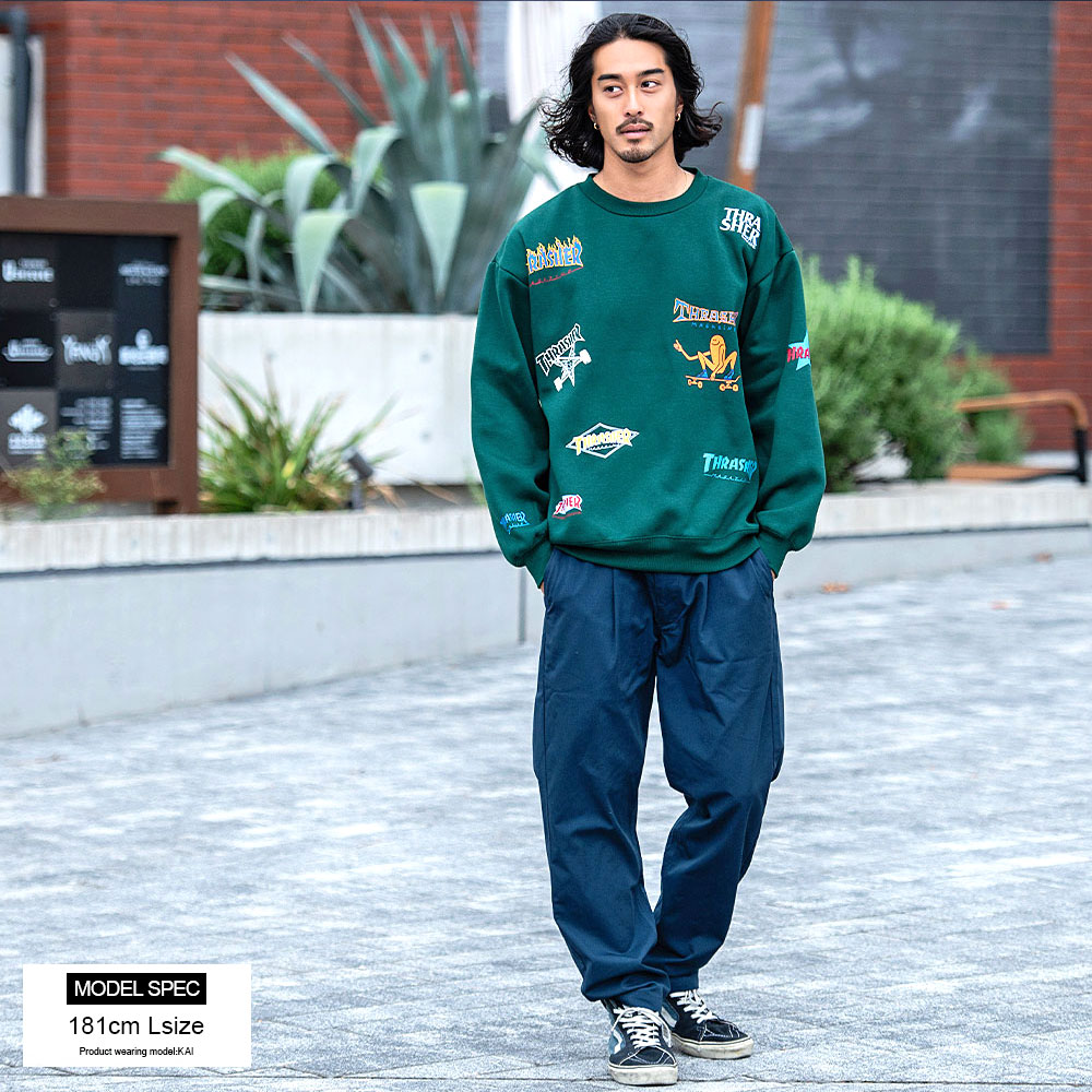 THRASHER（スラッシャー） トレーナー メンズ 大きいサイズ スウェット