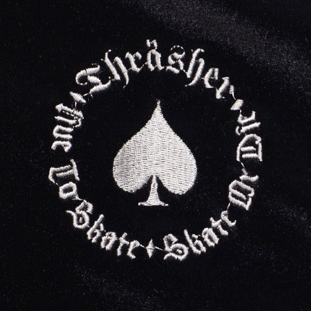 シュプリーム × スラッシャー 刺繍ロゴ スカジャン ブルゾン THRASHER（スラッシャー） スカジャン TH5074 ロゴ刺繍スカジャン