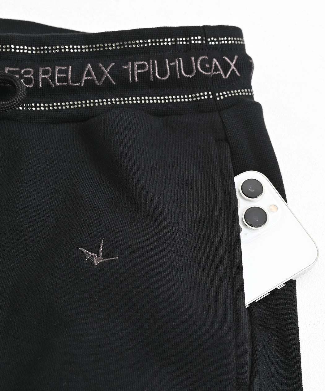 1PIU1UGUALE3 RELAX ハーフパンツ メンズ スウェット 膝上 ロゴ ライン