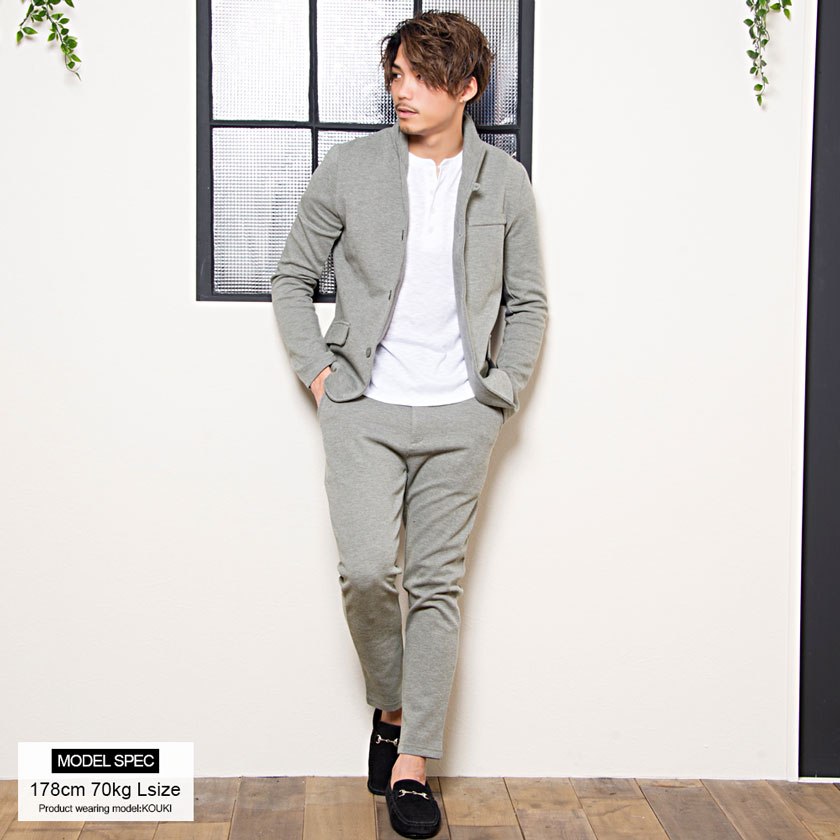 Vicci セットアップ メンズ スーツ ブランド 上下セット テーラード