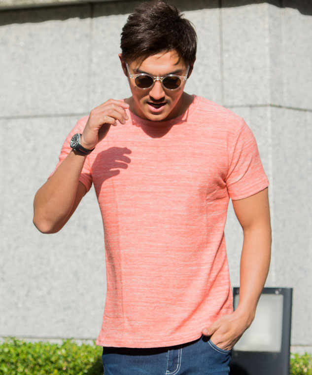 メンズ Tシャツ 無地Tシャツ ボタン プルオーバー 大きめ a1025 CavariA Tシャツ メンズ 7分袖 無地 厚手 ポンチ 大きいサイズ
