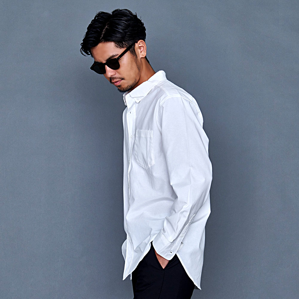 Vicci（ビッチ） シャツ メンズ おしゃれ 長袖 無地 オックスフォード