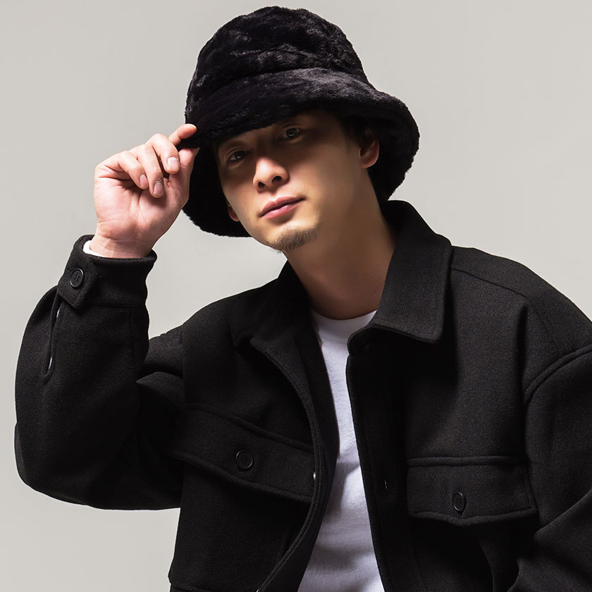 Vicci（ビッチ） バケットハット ファー メンズ ファーバケットハット