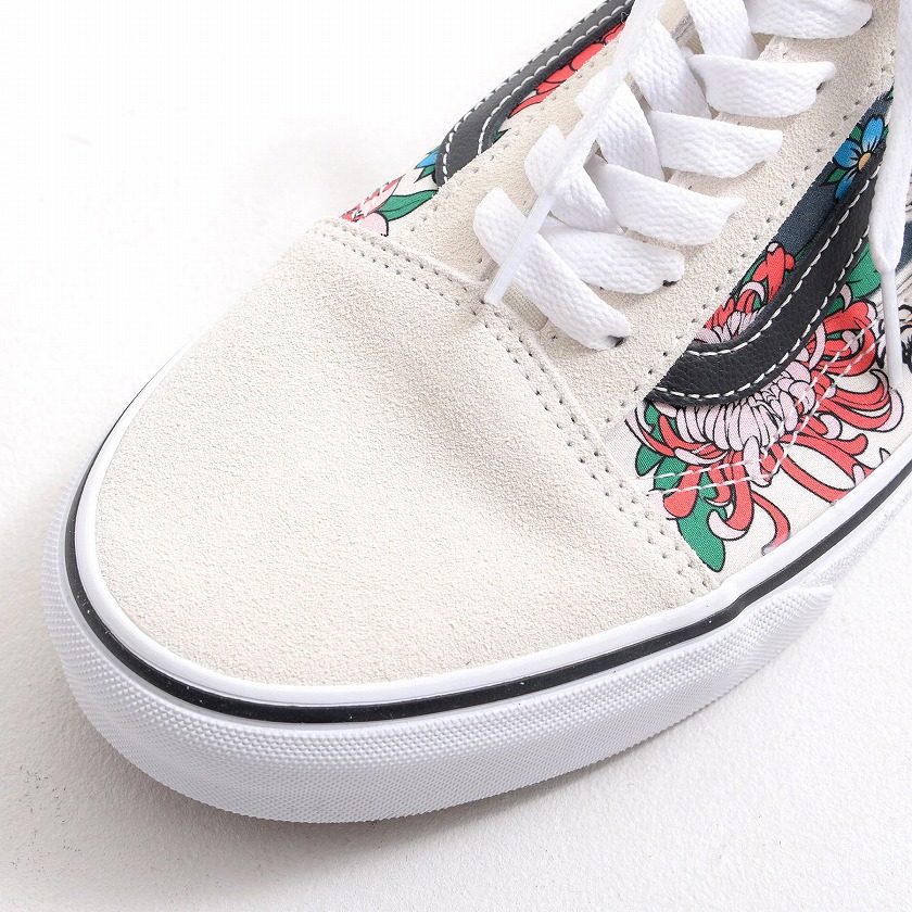 VANS バンズ スニーカー メンズ Old Skool オールドスクール 花柄 白 VN0005UF6GL｜silverbulletxfuga｜03