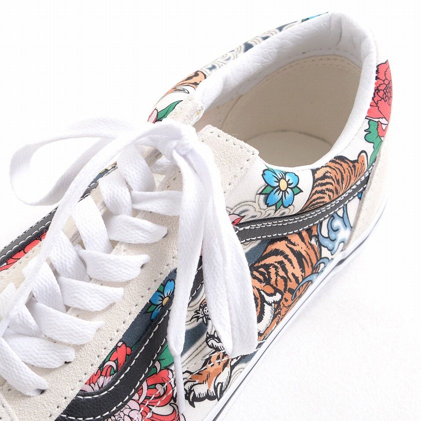 VANS バンズ スニーカー メンズ Old Skool オールドスクール 花柄 白 VN0005UF6GL｜silverbulletxfuga｜04