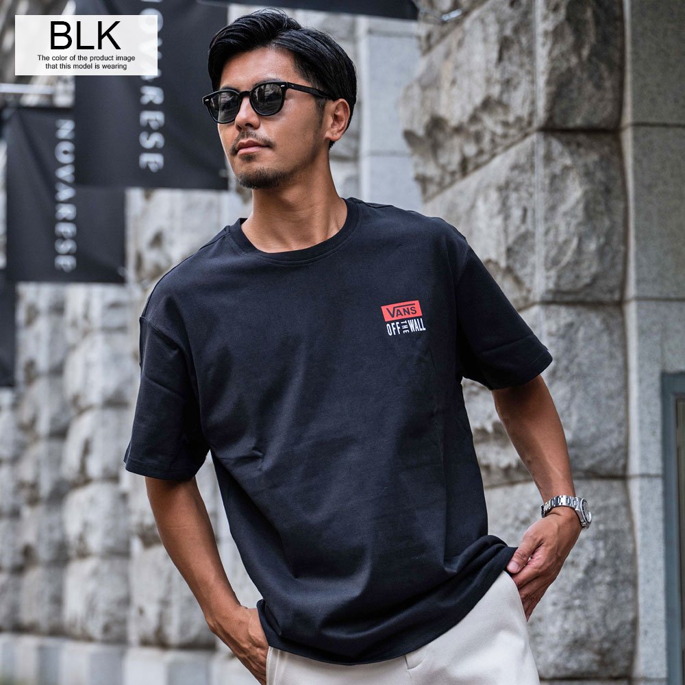 【海外モデル】バンズ VANS デカロゴ プリント ブラック Tシャツ #142 Tシャツ & トップス VANS（ヴァンズ）公式ストア