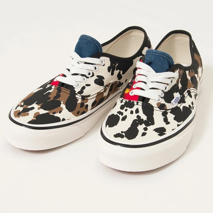 VANS ヴァンズ オーセンティック Authentic スニーカー メンズ バンズ ANAHEIM FACTORY ローカット 牛柄 カウ柄 \