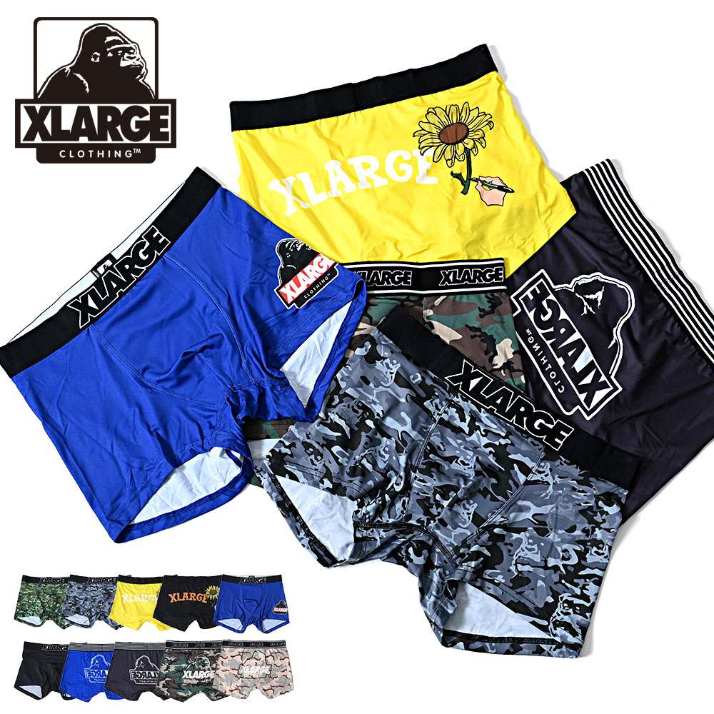 XLARGE ボクサーパンツ メンズ 下着 ブランド 迷彩柄 プリント XLARGE ボクサーパンツ メンズ 下着 ブランド 迷彩柄 プリント