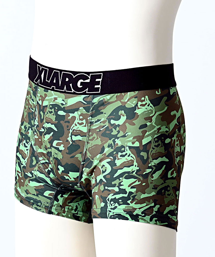 XLARGE ボクサーパンツ メンズ 下着 ブランド 迷彩柄 プリント
