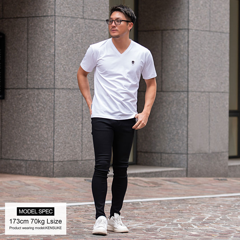 VIOLA Tシャツ メンズ ブランド おしゃれ 半袖 Vネック