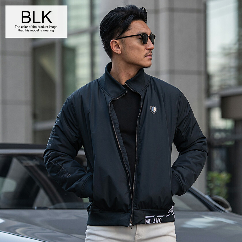 VIOLA ブルゾン メンズ ジャケット ジップアップ ジャガード プリント