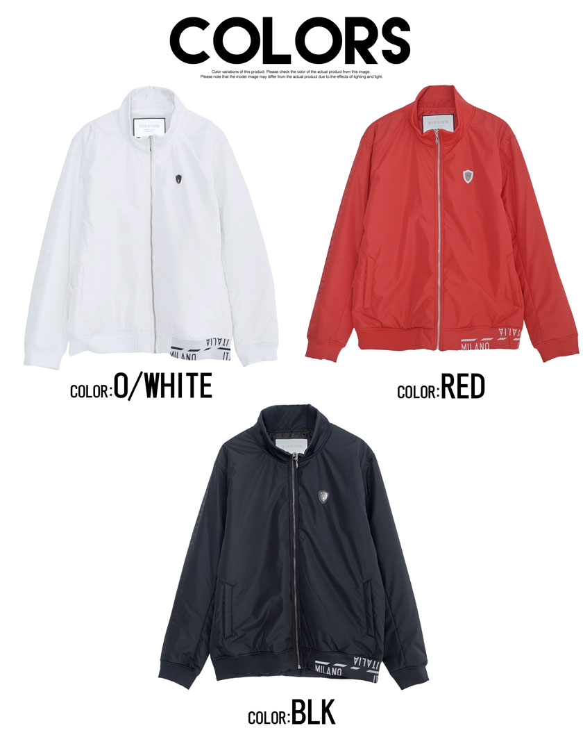 VIOLA ブルゾン メンズ ジャケット ジップアップ ジャガード プリント