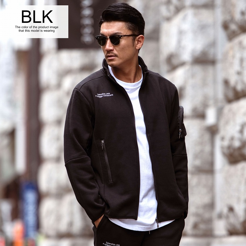 VIOLA ブルゾン メンズ ジャージ 長袖 上着 裏起毛 おしゃれ ヴィオラ