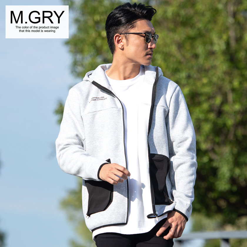 VIOLA パーカー メンズ 長袖 裏起毛 ブランド セットアップ対応 ジップ