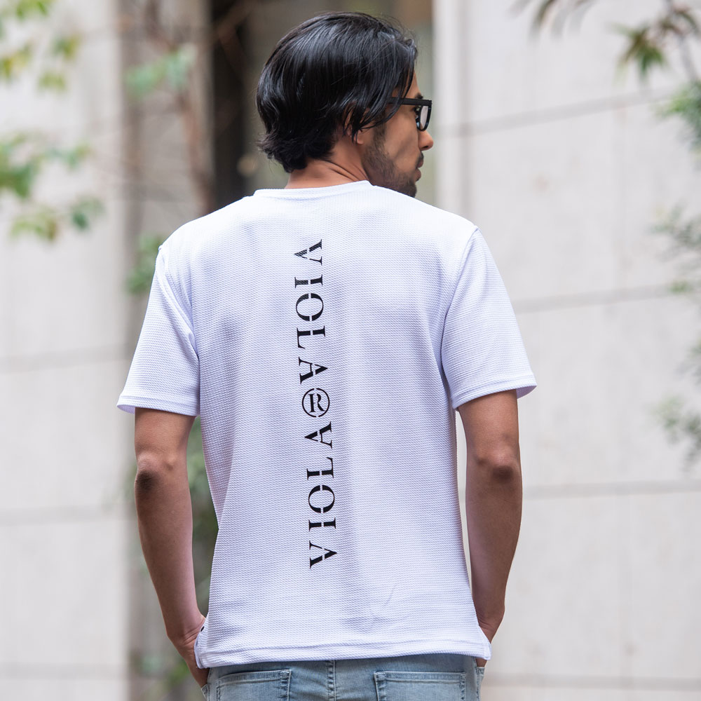 VIOLA Tシャツ メンズ ブランド おしゃれ 半袖 Vネック トップス