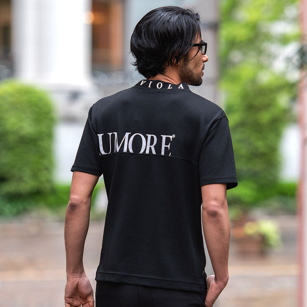 VIOLA Tシャツ メンズ おしゃれ 半袖 ブランド モックネック