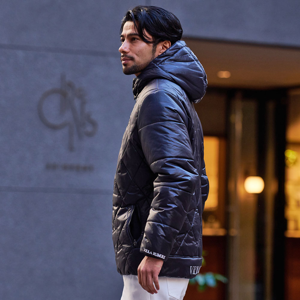 セール価格 SALE 中綿ジャケット メンズ 中綿ブルゾン ジップアップ ブランド アウター プリント ワッペン フード 脱着 エンブレム 軽量 中綿 暖かい 防寒 あったか VIOLA ヴィオラ ビオラ 20代 30代 40代 ユニセックス 男性 男 服 秋 冬 秋冬 秋服 ファッション [Y52103] VIOLA 中綿ジャケット メンズ ブルゾン ジップアップ ブランド