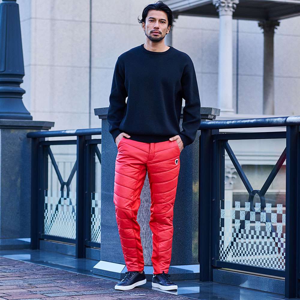 VIOLA パンツ メンズ セットアップ可 ゴルフ ブランド PU ダウン 細身