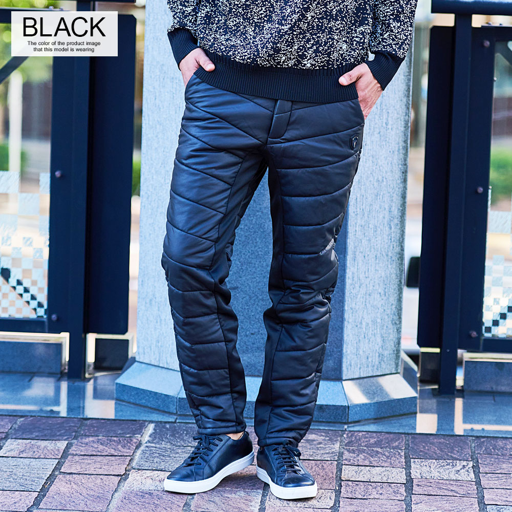 VIOLA パンツ メンズ セットアップ可 ゴルフ ブランド PU ダウン 細身