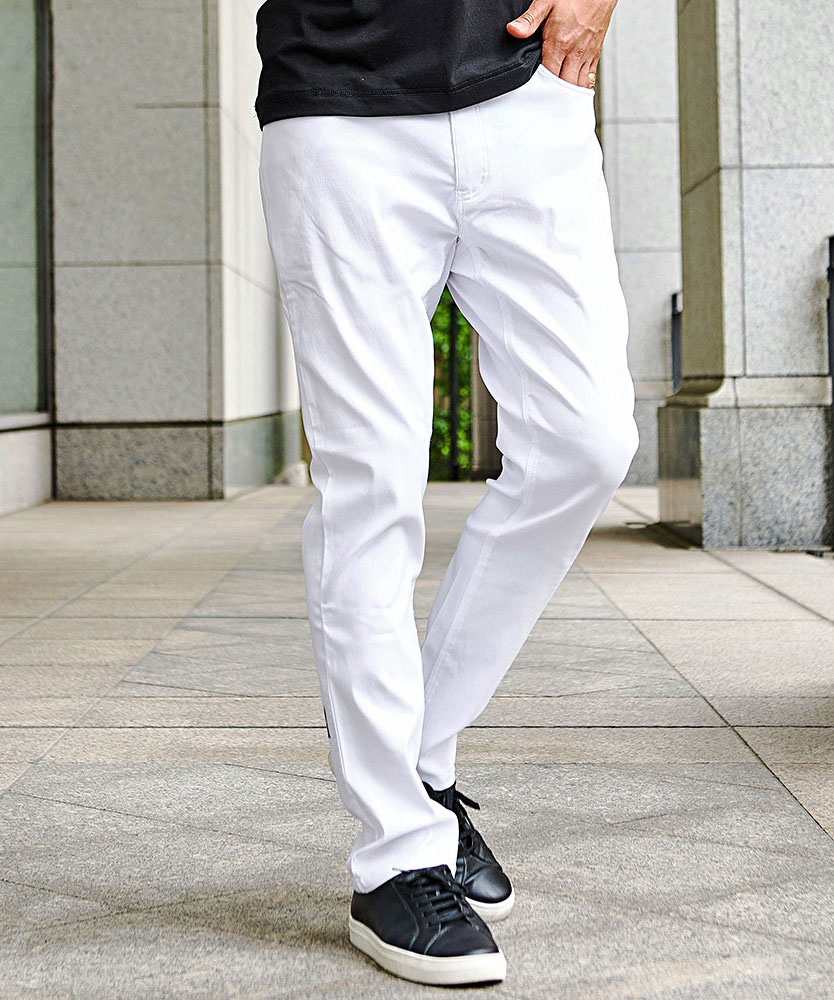 V12 ヴィトゥエルヴ　白いスキニータイプのストレッチパンツ L V12] ゴルフ メンズ パンツ AL PANTS | 【公式通販】
