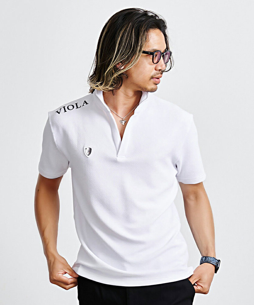 RUFFLOG x VIOLA&ROSES コラボ　ポロシャツ ロサンゼルスを拠点に活動する「VIOLA ＆ ROSES（ヴィオラ