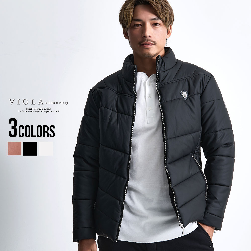 VIOLA 中綿ジャケット メンズ 中綿ブルゾン スタンドネック ジャンパー