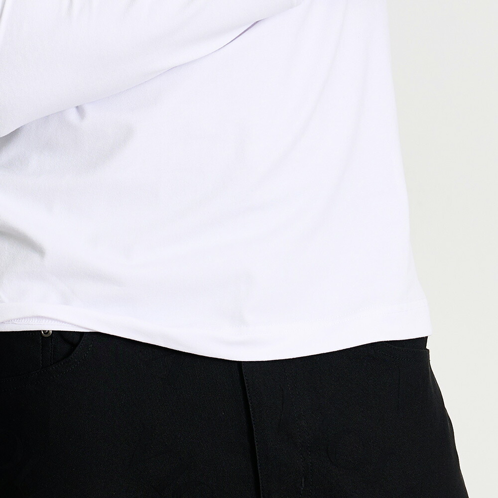VIOLA ロンT メンズ 長袖 Tシャツ ロゴ バックプリント エンブレム 白