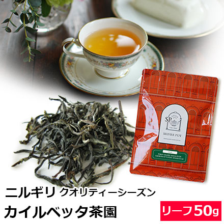 紅茶 茶葉 ニルギリ クオリティーシーズン 2024年 カイルベッタ茶園 SFTGFOP1 Winter Frost 50g/ 専門店のおいしい おすすめ人気リーフティー｜silverpot-tea